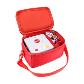 Bag for FABA Storyteller with Compartment for 1-2 FABA Italian Sound Figures, Transport Bag for Storytellers Children 0 to 6 Years and Nursery Rhymes Stories Songs Figures, Red