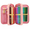 Depesche TOPModel Juicy 13324 Filled 3-Compartment Pencil Case in Cream