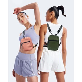 Crossbody Bag Sling Purses for Women Trendy, Convertible Multi Position Fanny Back Pack Sling Bag for Women Cross Body - 1.75L(Army Green)