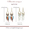 NEEBAOLY Gold Bohemian Nickel Earrings Set with Feather Tassel for
