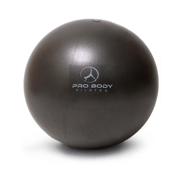 ProBody Pilates Ball Small Exercise Ball, 9 Inch Bender Mini Soft Yoga Workout for Stability, Barre, Fitness, Ab, Core, Physio and Physical Therapy at Home Gym & Office (Black)