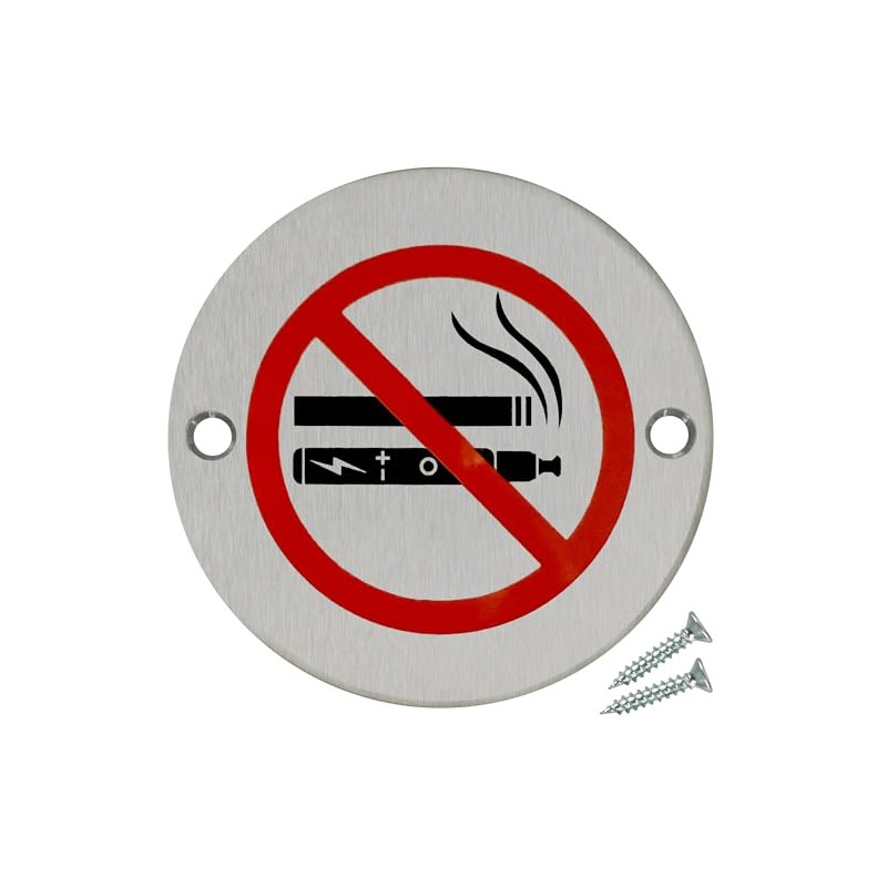 Fire Door Guru® No Smoking/No Vaping Door Sign - 76mm