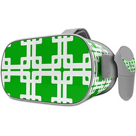 Decal Style Skin Wrap Compatible with Oculus Go Headset - Boxed Green (Oculus NOT Included)
