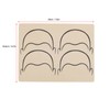 10pcs Scalp Tattoo Practice Skin Double Sides Pre Print Scalp