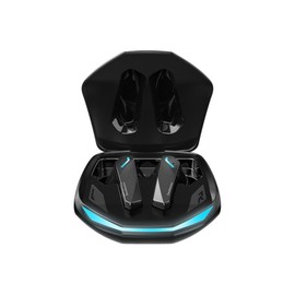 Doublepow GM2 Pro Earbuds，Low Latency Earbuds, Bluetooth 5.3 Wireless Earphones, IPX5 Waterproof, Built-in Noise-canceling Call Microphone, Gaming Headphones with Charging Box (Black)