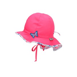 Sterntaler Girls' Sun Hat Blue Flower Hat, pink