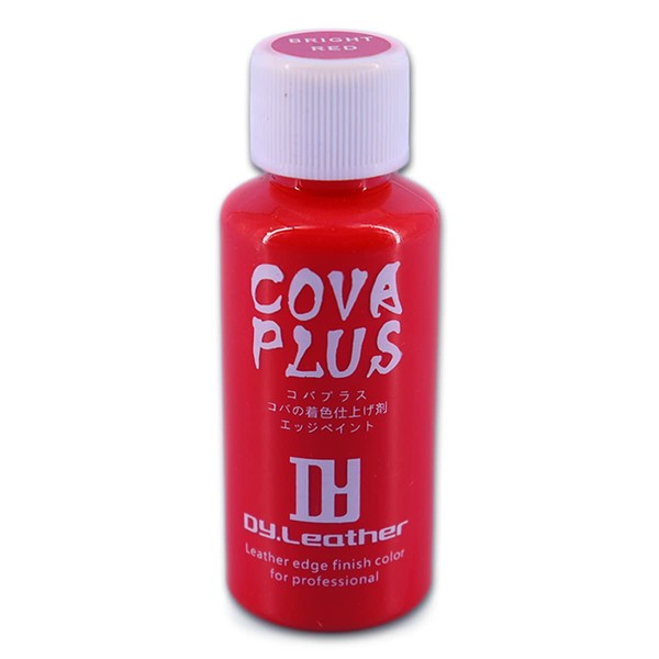 DY.Leather COVA PLUS Bright Red Glossy Leather Craft Bright Red