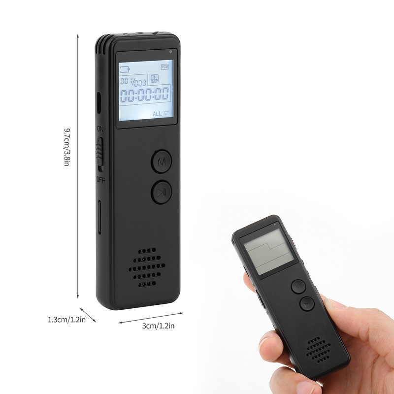 16GB Digital Voice Recorder Voice Activated Recorder Noise Reduction MP3