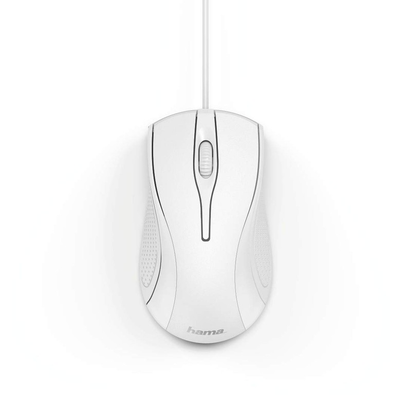 Hama Computermaus mit Kabel (Maus mit 3 Tasten für PC,