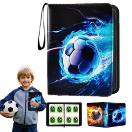 Scrapbook Football Cards, Football Collector Album Cards, 50 Pages, Capacity for 400 Cards, Football Trading Cards Album, Football Cards Capacity, Football Cards Folder Collection Book