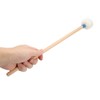 2Pcs Drum Mallet Felt Head Wooden Handle Non Slip Instrument