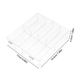 Generic Scale Transparent Model Car Display Case with Easy Open Design for Clear Acrylic Showcase Box for Car Storage and Room Decoration