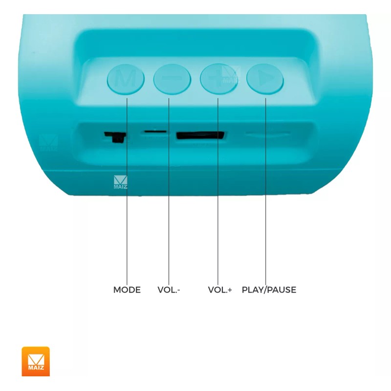 Maíz Bocina Bluetooth Inalambrica Usb Soporte Celular Elefante