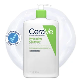 CeraVe CeraVe Hydrating Cleanser with Hyaluronic Acid and 3 Essential Ceramides for Normal to Dry Skin 1L