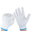 White Safety Work Glove Knitted Cotton Heavy Duty Gardening Factory