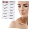Mikinona Easy Apply Artificial Eyebrow Stickers 3d Eyebrow Stencils for