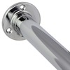 8x GedoTec® Wardrobe rail stock 25 mm chromed Round tube