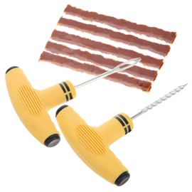 Mobestech 1set Portable Vacuum Tire Puncture Repair Kit for Cars and Motorcycles Ready Tool Set Technology for Quick Tire Repairs Compact Kit