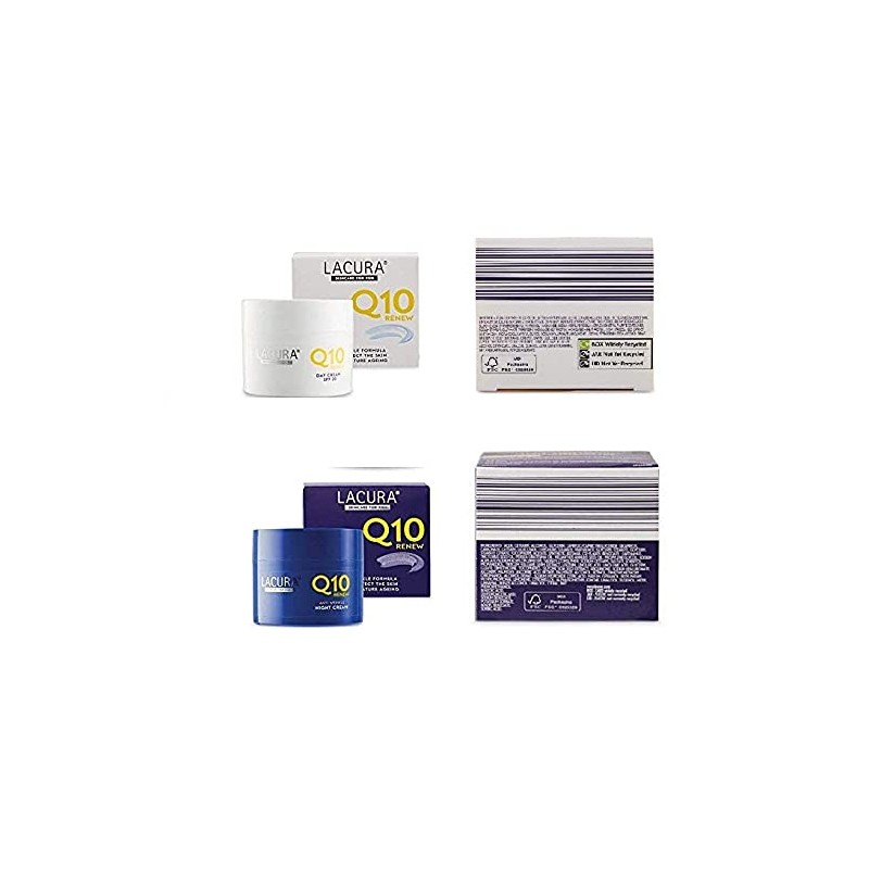 Lacura Q10 Moisturising renew face creams night + day Anti-wrinkle