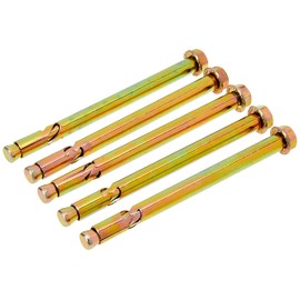 AHC K-ZYSLAHN10125B5 M10 x 125 mm Hex Nut Sleeve Anchor - Zinc/Yellow (Pack of 5)