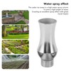 Cascade Fountain Nozzle, Stainless Steel Water Fountain Nozzle Spray, Pond