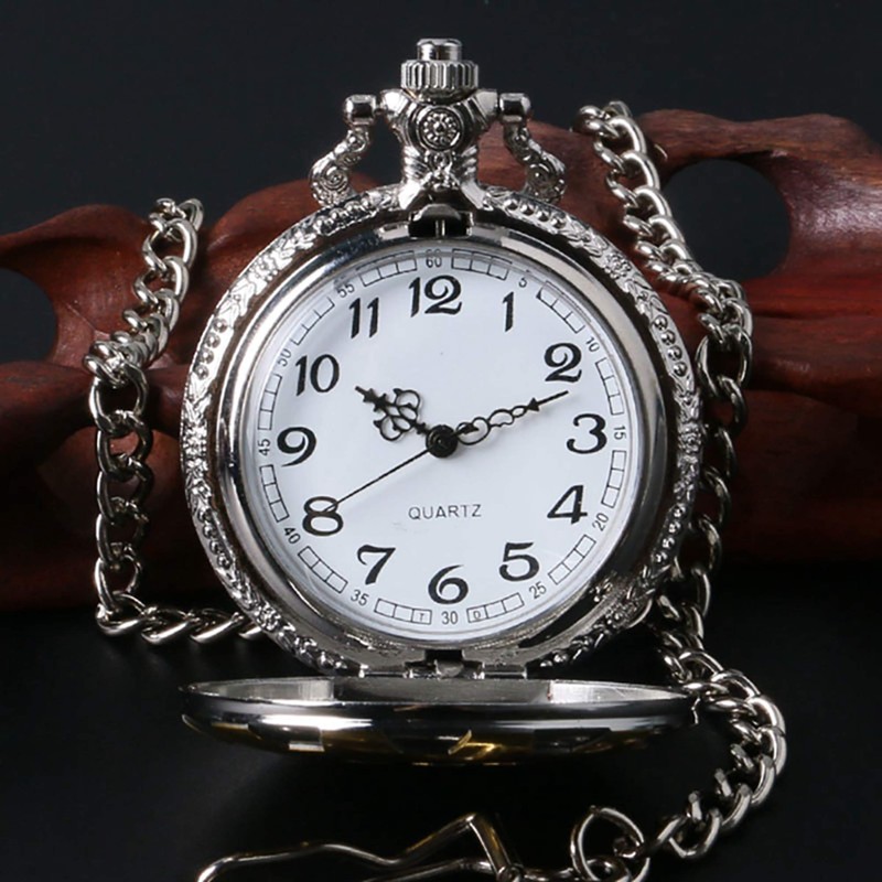 CokinkiDs Boy's Pocket Watch Golden Xmas Gift Fallout 4 Vault