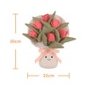 Apricot Lamb Tulip Bouquet Bouquet Flower Plush Toys for Children,