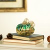 Glitzhome Hand Blown Glass Pumpkin Table Accent for Fall Harvest