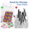 Tikplus Children's Pencil Box, Plastic Case, Stackable Pens Storage, High