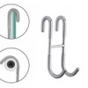 2PCS Shower Door Hooks for Framed Glass Door, Towel Hooks