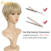 QUEENTAS Peluca Rubia Corta, Pelucas De Corte Pixie Para Mujeres