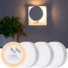 Eneteck 4 Pack Backlit Dim Night Light, Round Night Lights