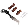 10PCS Wooden Nut Acorn Pendant Necklace Acorn Box Clasp Nylon