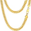 9mm Wide 18 Inch Men Short Chain Snake Necklace Gold