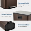 DYTesa 8 Gallon Brown Stainless Steel Kitchen Trash Can -