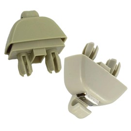 UpAmcarker 4F0857561 2Pcs Sun Visor Support Clip Retainer Compatible with A6 Quattro A7 A8 RS6 Compatible with Passat B7 Polo 6RD857561 6R0857561 (Beige)