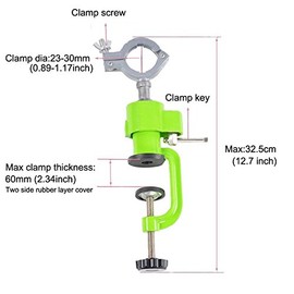 360° Bench Clamp Vises Universal DIY Bench Vise Swivel Tabletop Clamp Grinder Holder Electric Drill Stand Holder for Woodworking