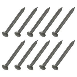 sourcing map 100Pcs Small Hardware Nails, 2D x 1" Brass Round Head Nail Common Finishing Nail for Household Woodworking Picture Hanging DIY Projects, Bronze