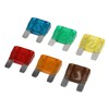 24Pcs Automotive Fuse Assortment Kit with Storage Box Zinc Alloy