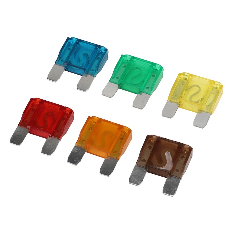24Pcs Automotive Fuse Assortment Kit with Storage Box Zinc Alloy