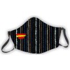 Reusable Mask Black Flag Spain Stripes Pattern Elegant Original Men