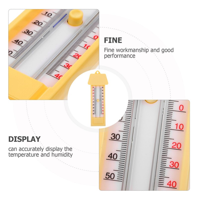 LABRIMP Useful Greenhouse Thermometer Maximum and Minimum Thermometer for Accurate