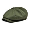 BOTVELA Men's 8 Piece Newsboy Flat Cap 100% Cotton Gatsby