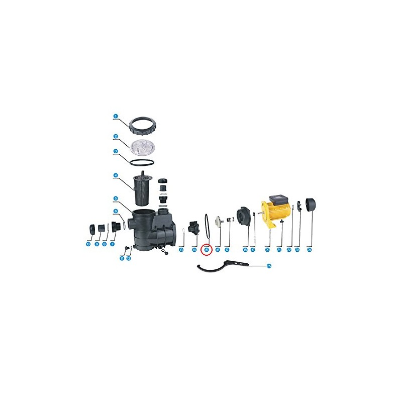 Spare Part Swimming Pool Pump WilTec-550/750 4 Sealing