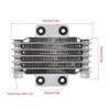 Motorcycle Engine Cooling Radiator 85Ml Universal Silver Aluminum for 100Cc-250Cc