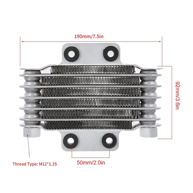 Motorcycle Engine Cooling Radiator 85Ml Universal Silver Aluminum for 100Cc-250Cc