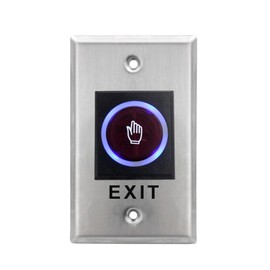 No-Touch Infrared Door Exit Button Switch- Hygienic, Hands-Free Access Control with Elegant Metal Design