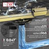 WEBANG 12 Inch Linear Shower Drain Rectangular Floor Drain with