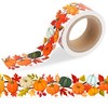 Lucleag 65.6 Ft Fall Pumpkin Bulletin Board Border, Self-Adhesive Pumpkins