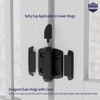 HAPPYGATE Self Closing Gate Hinges Heavy Duty, Adjustable Heavy Duty